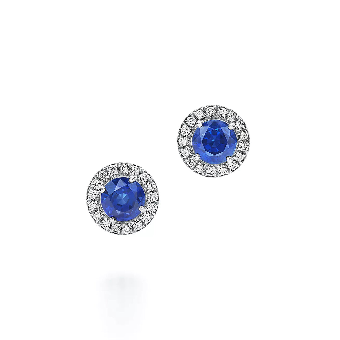 Sapphire and Diamond Küpe